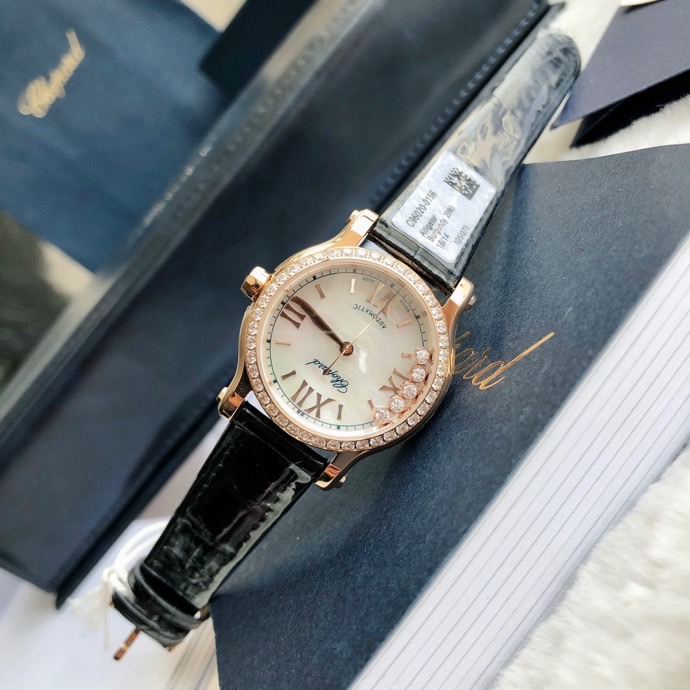 Chopard Nr-factopy33 mm happy Diamonds Diamond 5 Sport Watch Case Dial Nr-faeeory 2892 movement