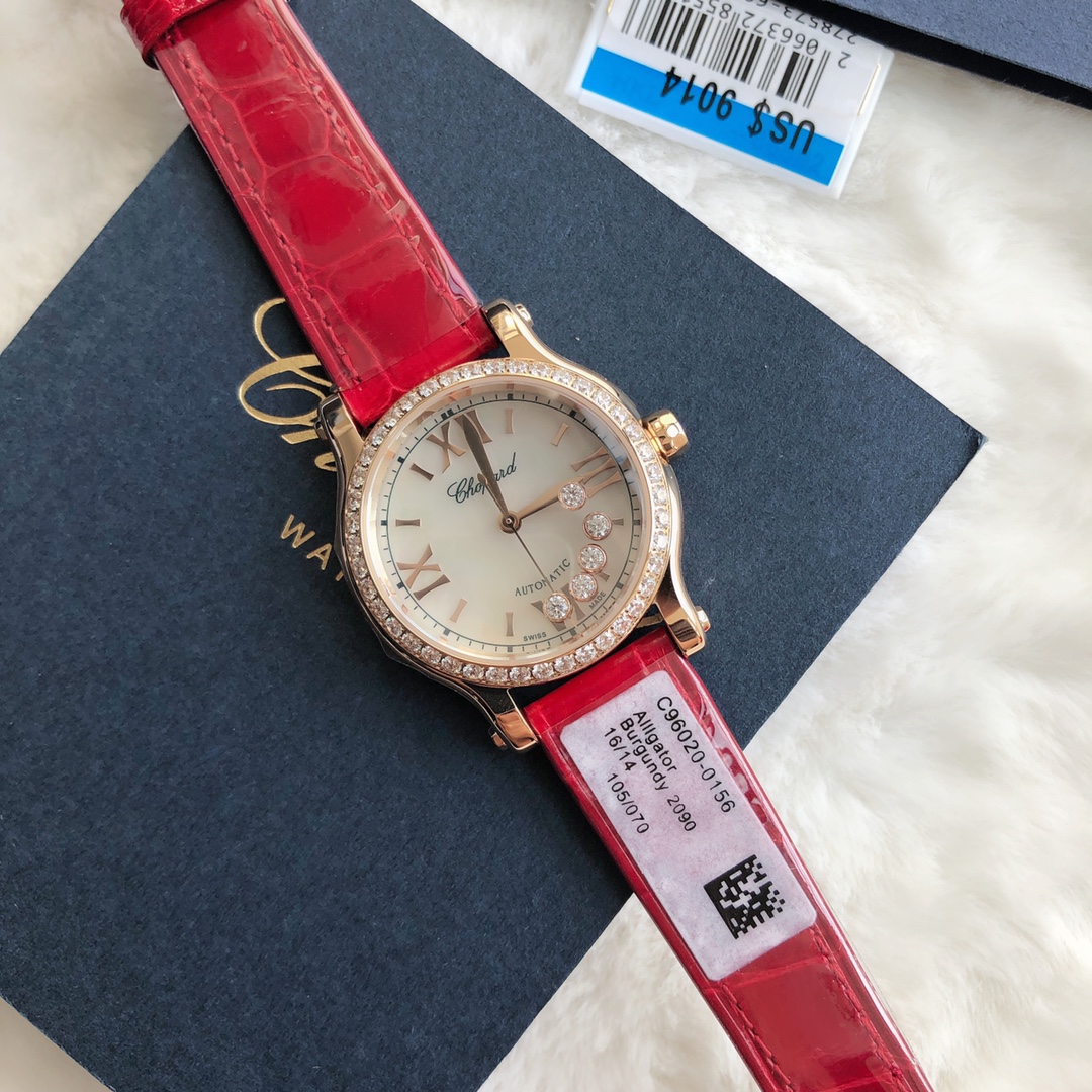 Chopard Nr-factopy33 mm happy Diamonds Diamond 5 Sport Watch Case Dial Nr-faeeory 2892 movement