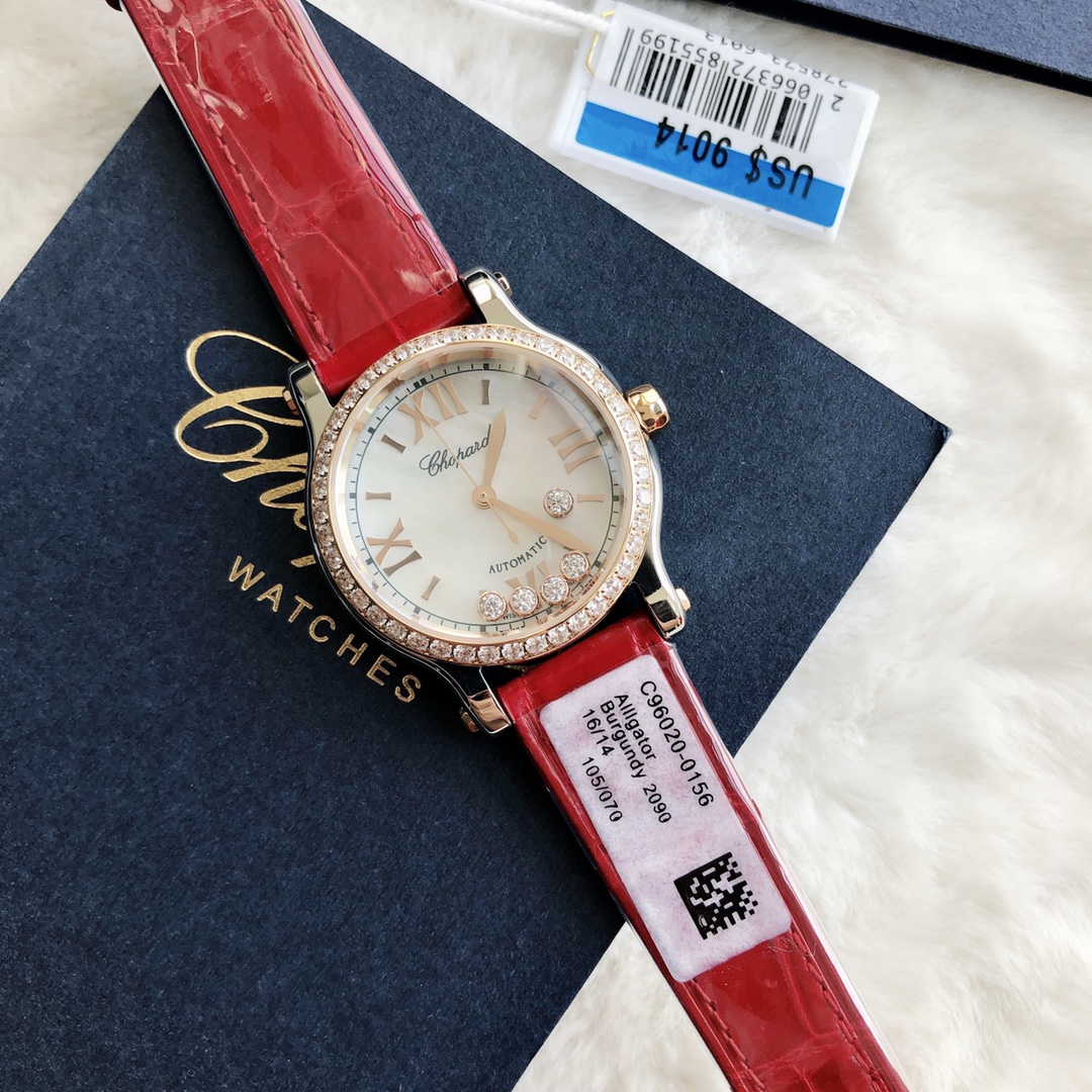 Chopard Nr-factopy33 mm happy Diamonds Diamond 5 Sport Watch Case Dial Nr-faeeory 2892 movement