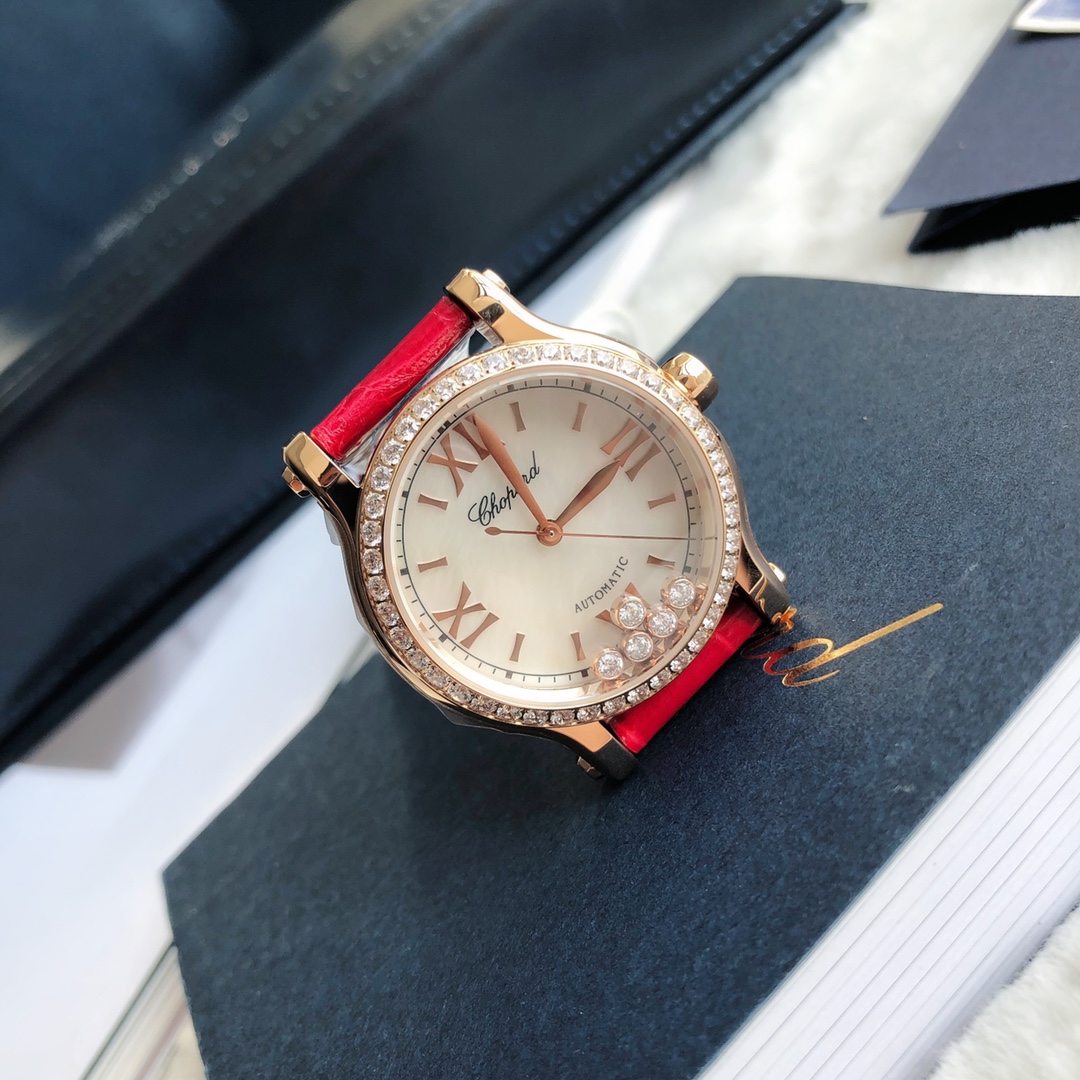 Chopard Nr-factopy33 mm happy Diamonds Diamond 5 Sport Watch Case Dial Nr-faeeory 2892 movement