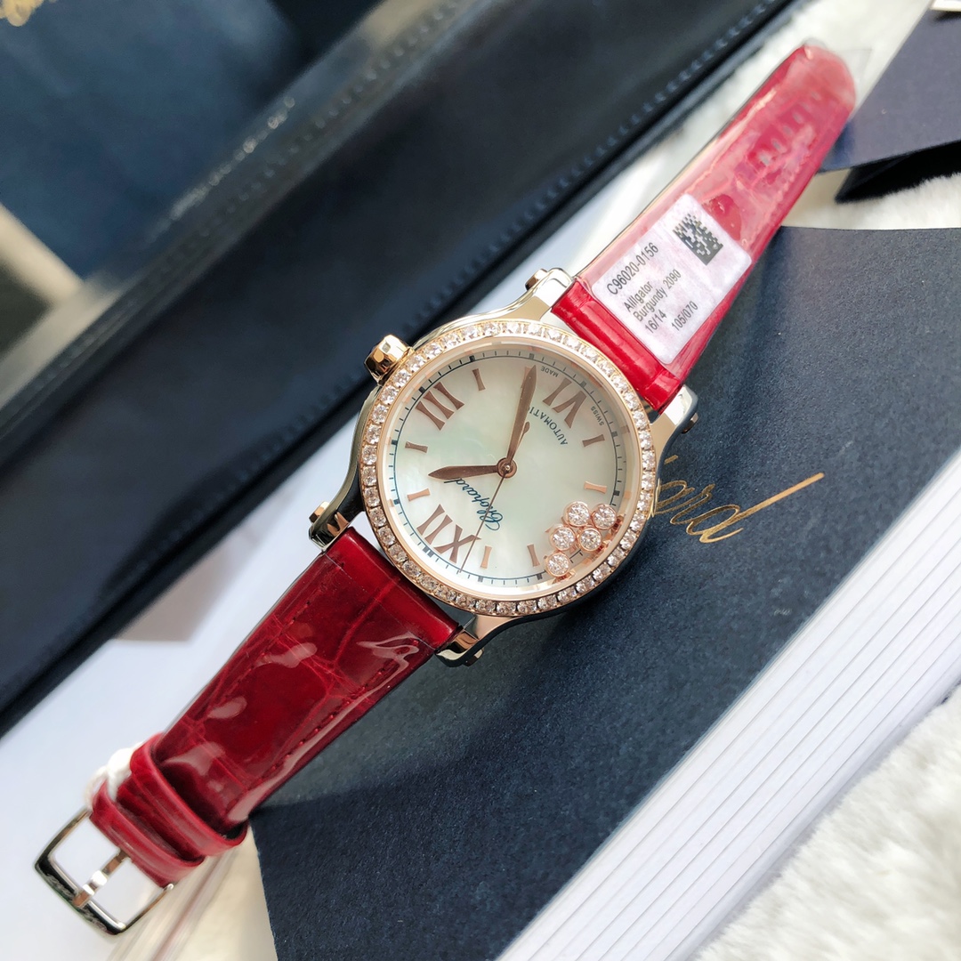 Chopard Nr-factopy33 mm happy Diamonds Diamond 5 Sport Watch Case Dial Nr-faeeory 2892 movement