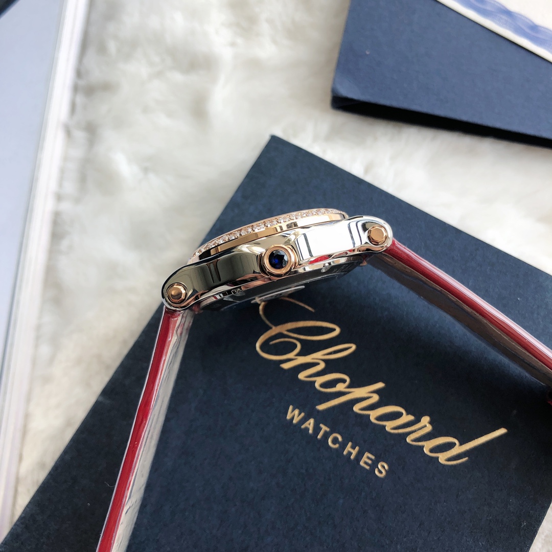 Chopard Nr-factopy33 mm happy Diamonds Diamond 5 Sport Watch Case Dial Nr-faeeory 2892 movement