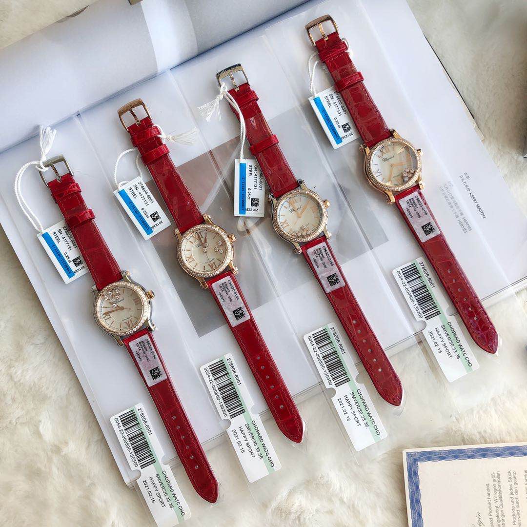 Chopard Nr-factopy33 mm happy Diamonds Diamond 5 Sport Watch Case Dial Nr-faeeory 2892 movement