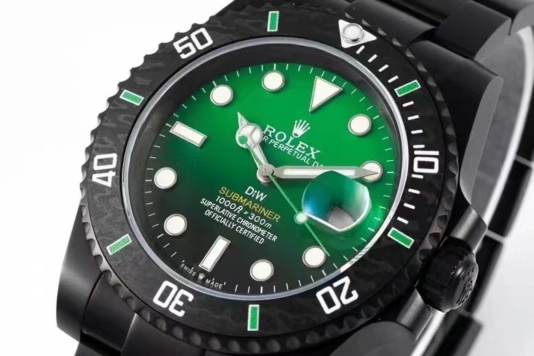 Rolex Rolexrolex Diw Submariner Parakeet Sub Watch Dial,diw Luminous 904l Case ,titanium 3135 movement