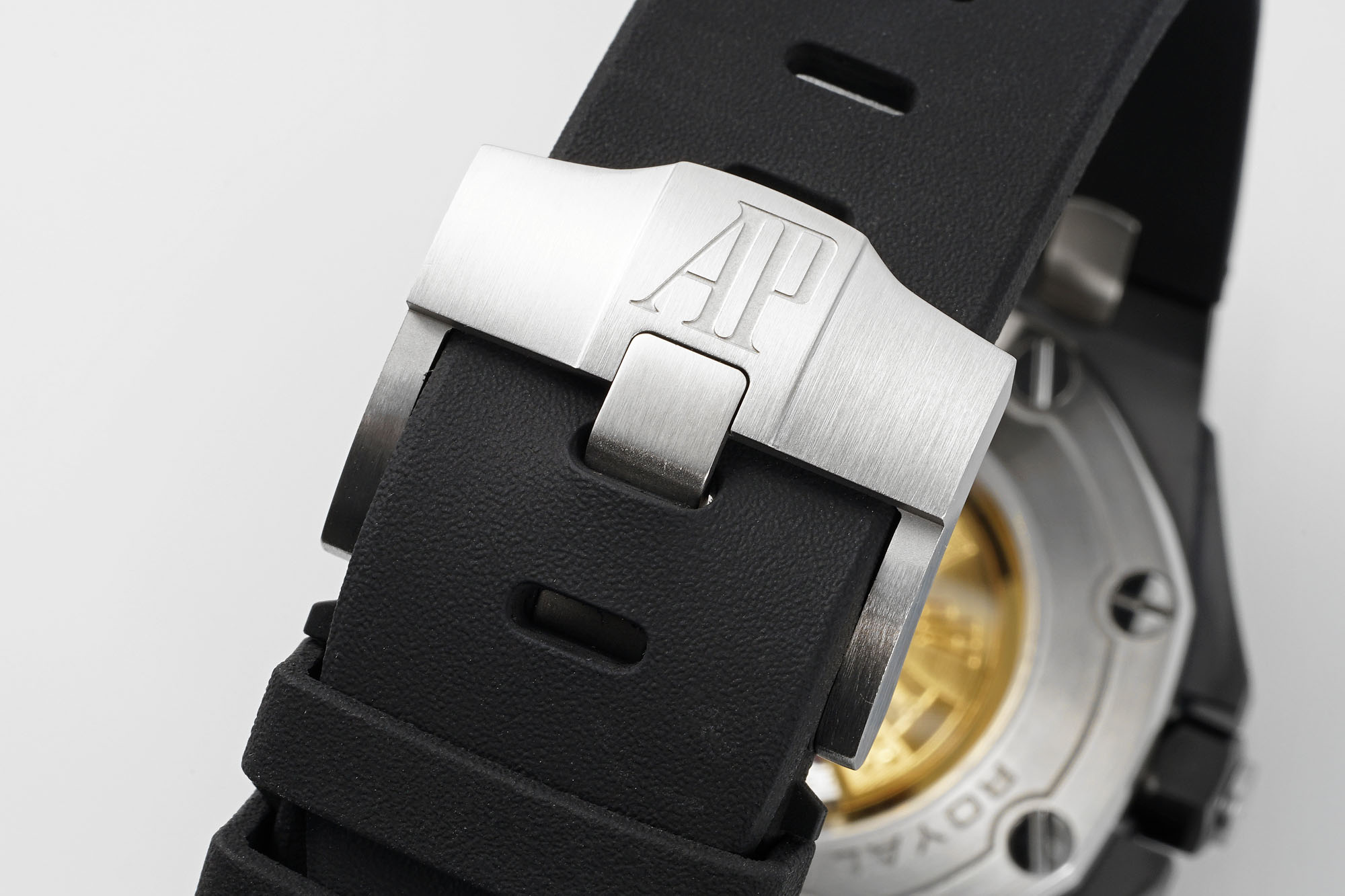 Audemars Piguet Aps 15707ce 3120 1 Watch Case: Ceramic, ,ceramicwatch 9 2 Diamond 3 Dial 15 Chronograph Hands, Markers 60-15 Original 4 Strap