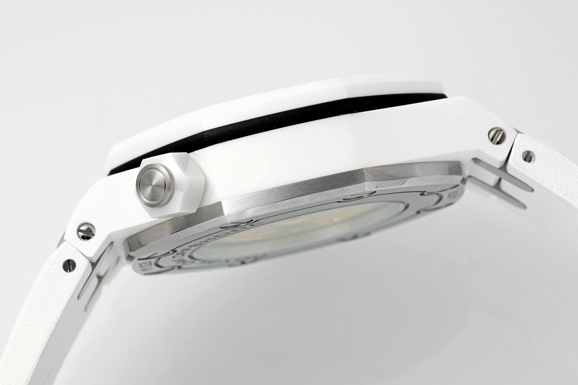 Audemars Piguet Aps 15707cb 3120 1 Watch Case: Ceramic, ,ceramicwatch 9 2 Diamond 3 Dial Hands, Markers 60-15 Original 4 Strap