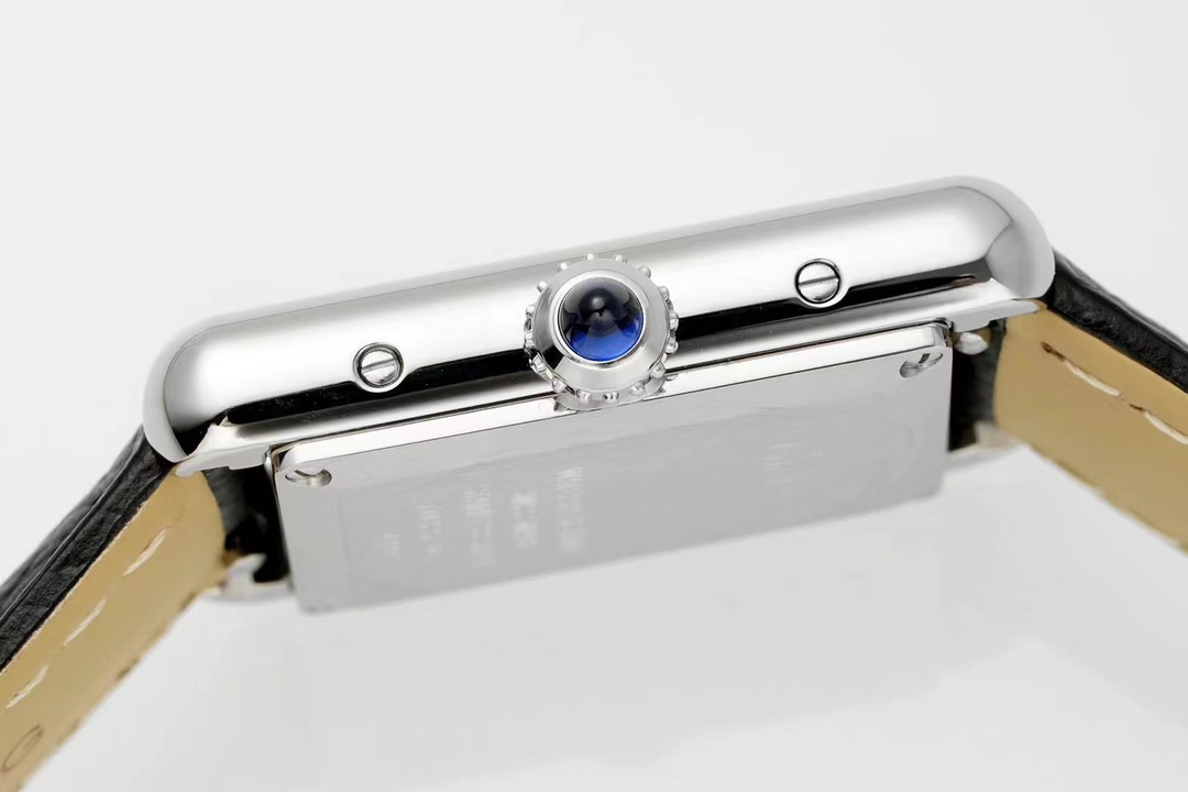 Cartier Af Tank Must Size: 5 mm 522 1 A Seiko Original Sapphire Crystal, Watch Dial Quartzmovement Strap Qc Gram