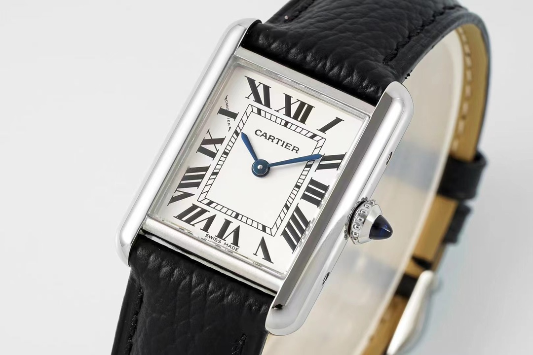 Cartier Af Tank Must Size: 5 mm 522 1 A Seiko Original Sapphire Crystal, Watch Dial Quartzmovement Strap Qc Gram