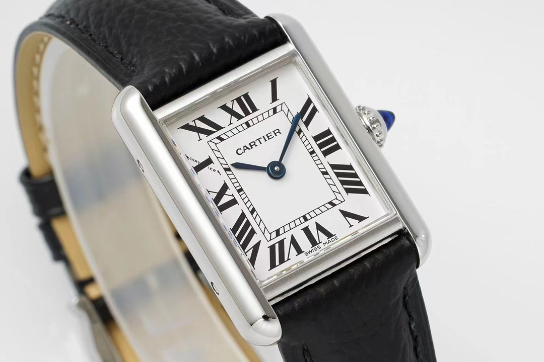 Cartier Af Tank Must Size: 5 mm 522 1 A Seiko Original Sapphire Crystal, Watch Dial Quartzmovement Strap Qc Gram