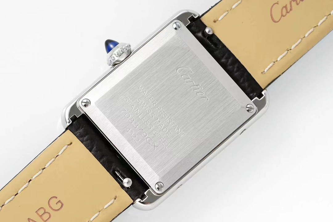 Cartier Af Tank Must Size: 5 mm 522 1 A Seiko Original Sapphire Crystal, Watch Dial Quartzmovement Strap Qc Gram