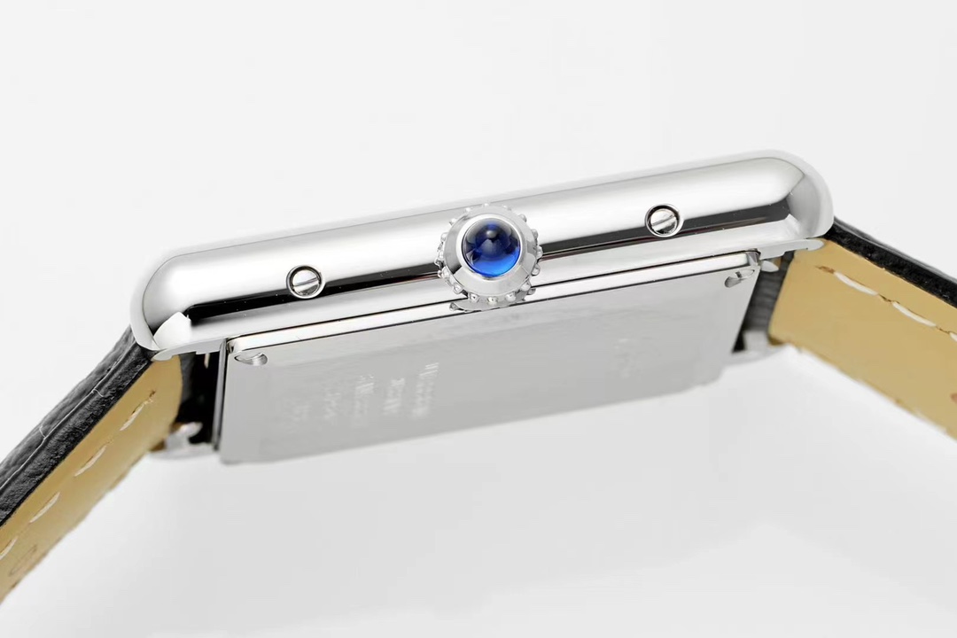 Cartier Af Tank Must Size: 5 mm 522 1 A Seiko Original Sapphire Crystal, Watch Dial Quartzmovement Strap Qc Gram