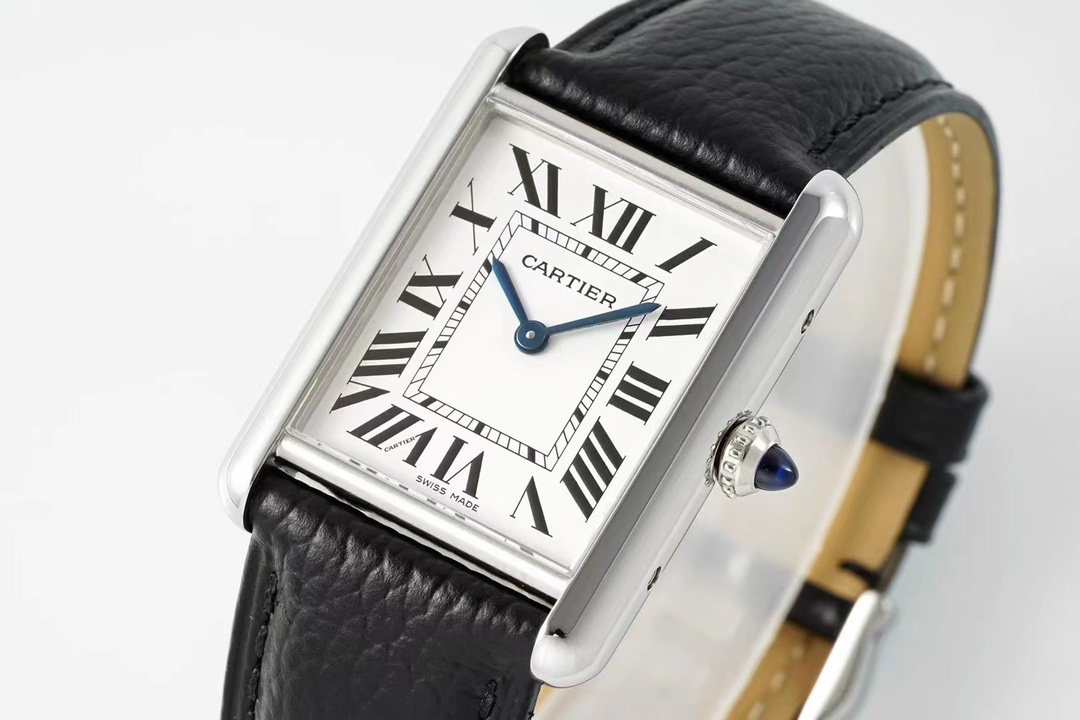 Cartier Af Tank Must Size: 5 mm 522 1 A Seiko Original Sapphire Crystal, Watch Dial Quartzmovement Strap Qc Gram