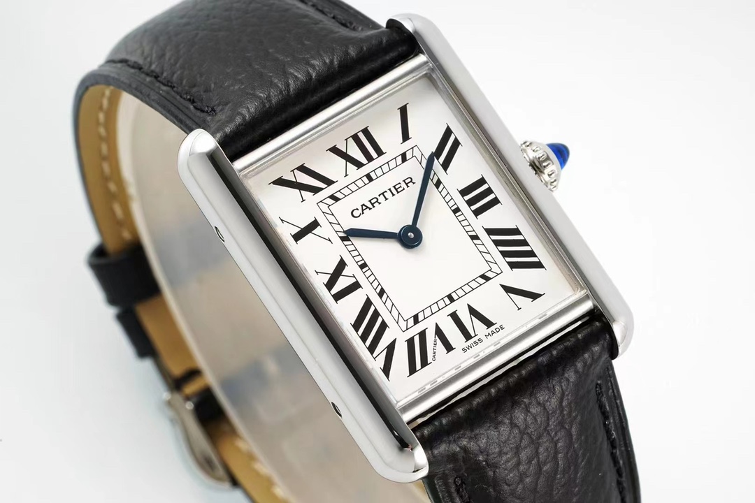 Cartier Af Tank Must Size: 5 mm 522 1 A Seiko Original Sapphire Crystal, Watch Dial Quartzmovement Strap Qc Gram