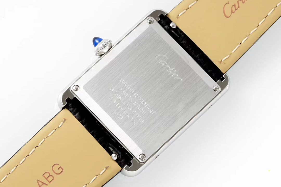 Cartier Af Tank Must Size: 5 mm 522 1 A Seiko Original Sapphire Crystal, Watch Dial Quartzmovement Strap Qc Gram