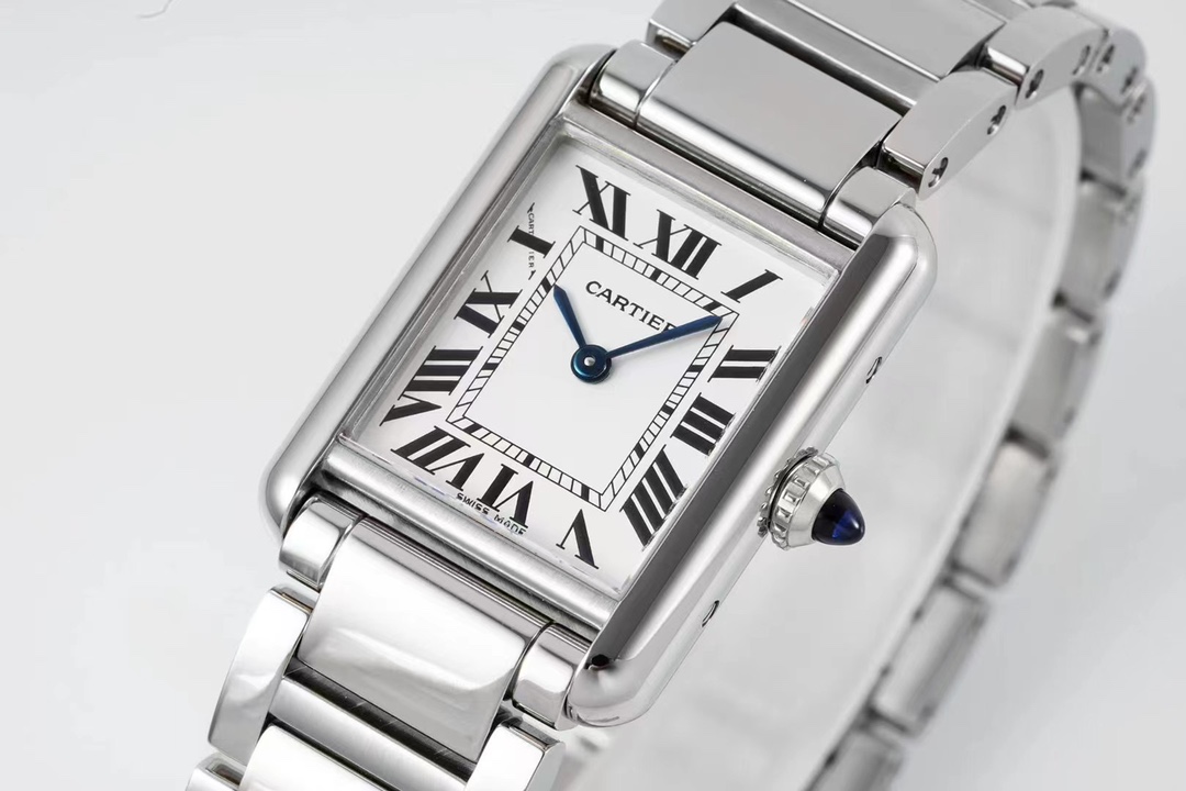 Cartier Af Tank Must Size: 5 mm 522 1 A Seiko Original Sapphire Crystal, Watch Dial Quartzmovement Strap Qc Gram