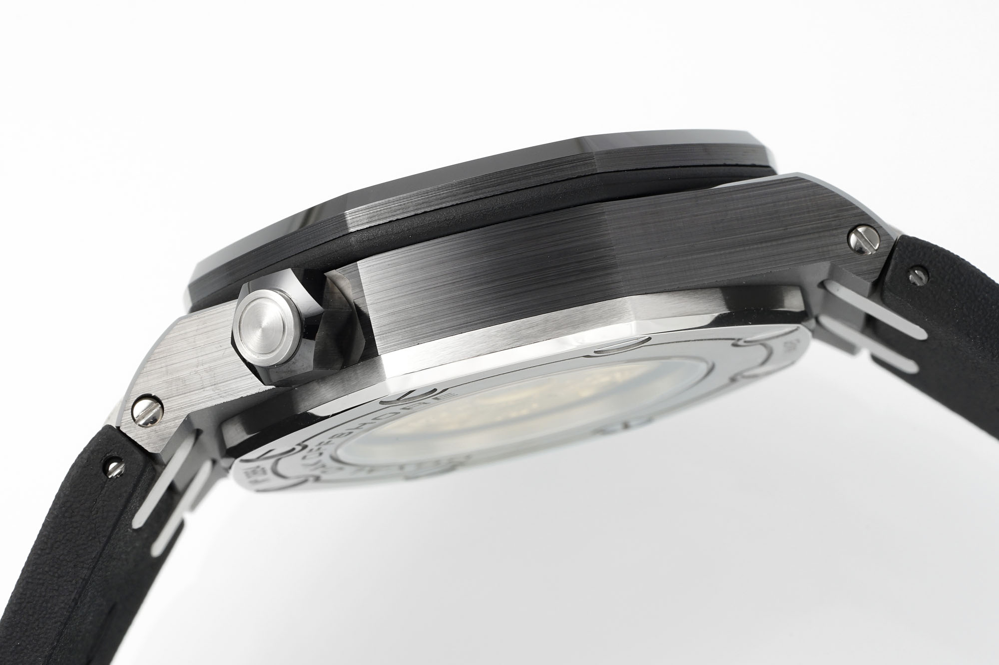 Audemars Piguet Aps 15707ce 3120 1 Watch Case: Ceramic, ,ceramicwatch 9 2 Diamond 3 Dial 15 Chronograph Hands, Markers 60-15 Original 4 Strap