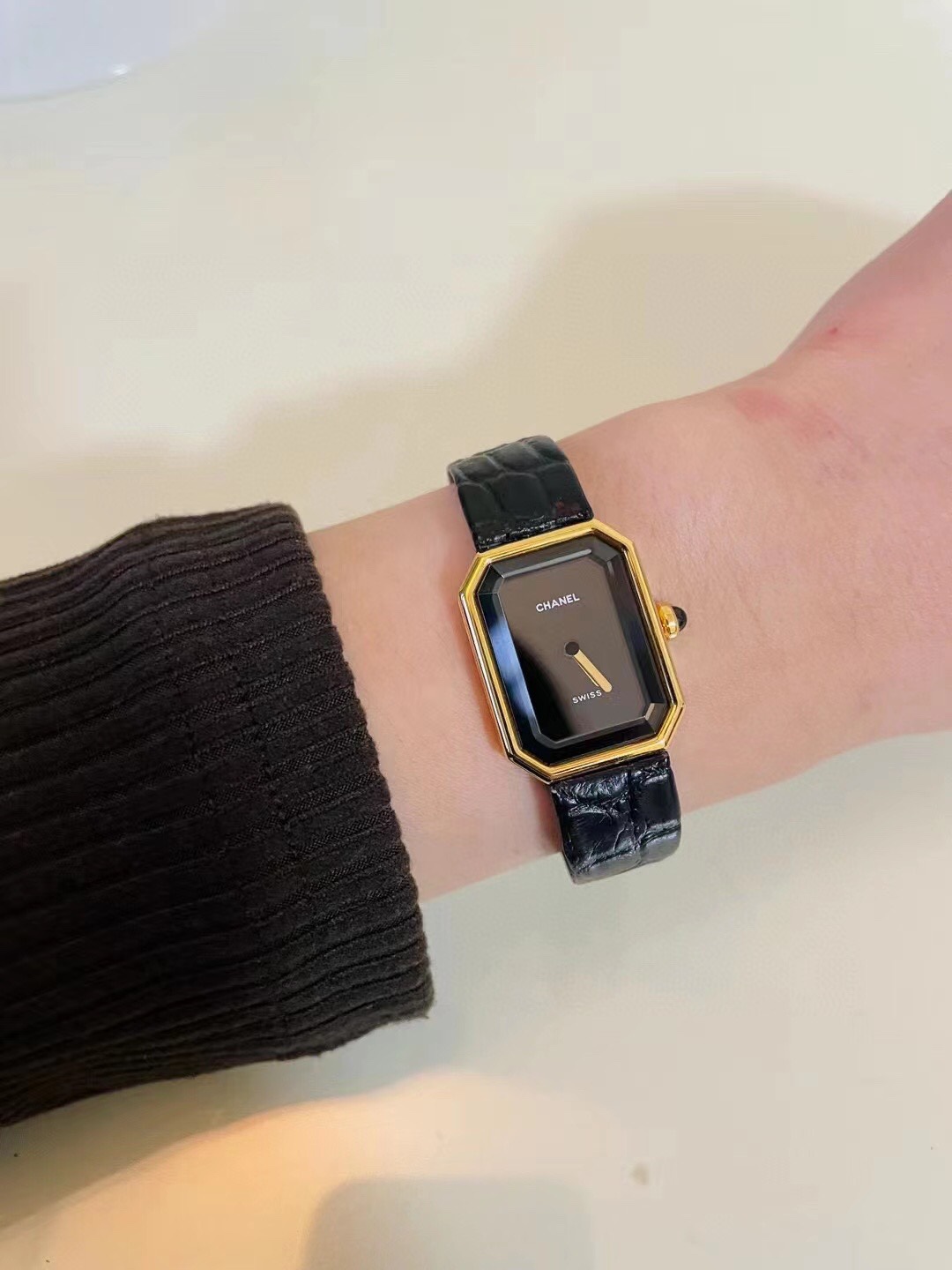 Chanel Womensquartz 1987 Originalquartzmovement, Coco Gretagarbo Premiere ,watch Case Sapphire Crystal N5 Strap Dial