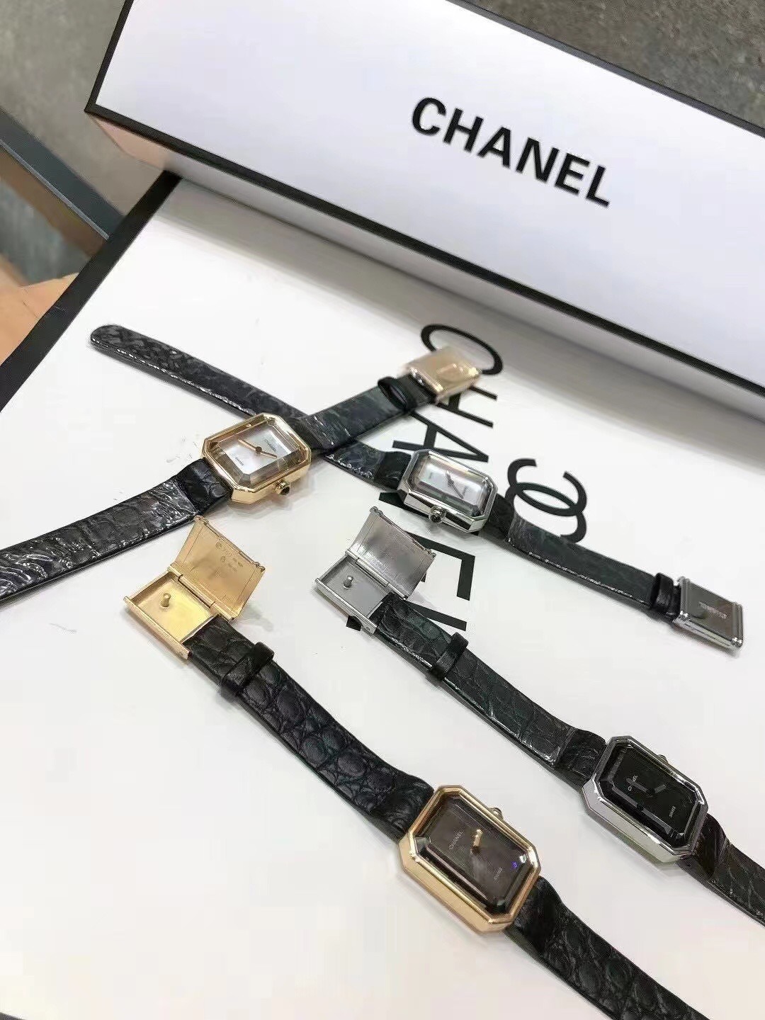 Chanel Womensquartz 1987 Originalquartzmovement, Coco Gretagarbo Premiere ,watch Case Sapphire Crystal N5 Strap Dial