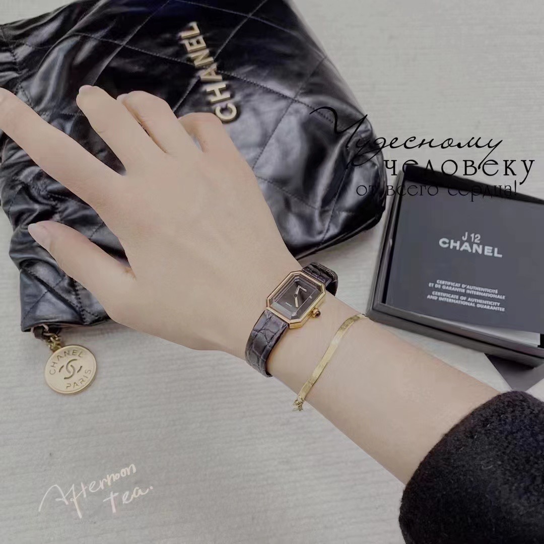 Chanel Womensquartz 1987 Originalquartzmovement, Coco Gretagarbo Premiere ,watch Case Sapphire Crystal N5 Strap Dial