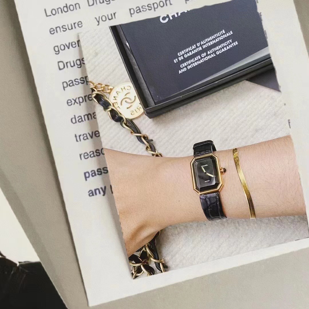 Chanel Womensquartz 1987 Originalquartzmovement, Coco Gretagarbo Premiere ,watch Case Sapphire Crystal N5 Strap Dial