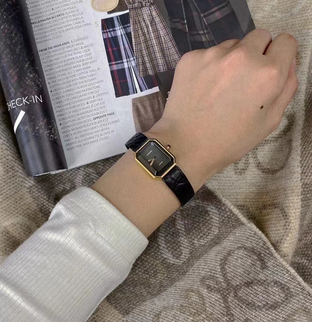 Chanel Womensquartz 1987 Originalquartzmovement, Coco Gretagarbo Premiere ,watch Case Sapphire Crystal N5 Strap Dial