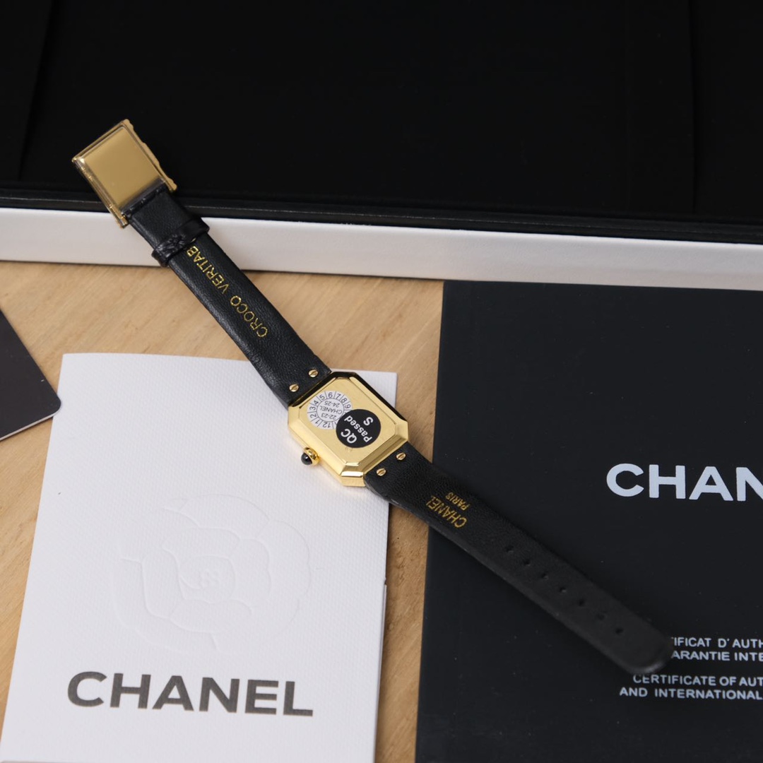 Chanel Womensquartz 1987 Originalquartzmovement, Coco Gretagarbo Premiere ,watch Case Sapphire Crystal N5 Strap Dial