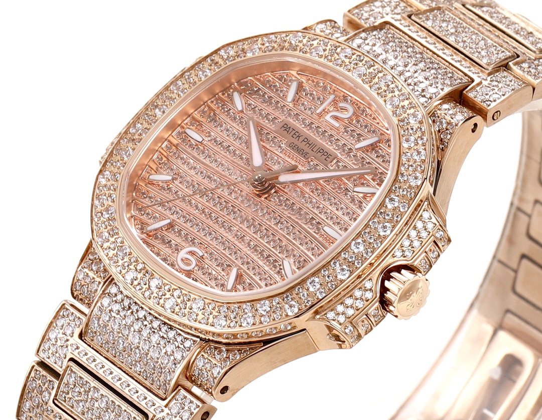 Patek Philippe Gr --patek Philippe7118womens Limited Edition 288 9015 324 S Mechanicalmovement, Watch Dial: 286 Case: 518 .waterproof 30 .diameter35.2 mm 1729 7118 Dial,watch Strap Rose Gold Plated