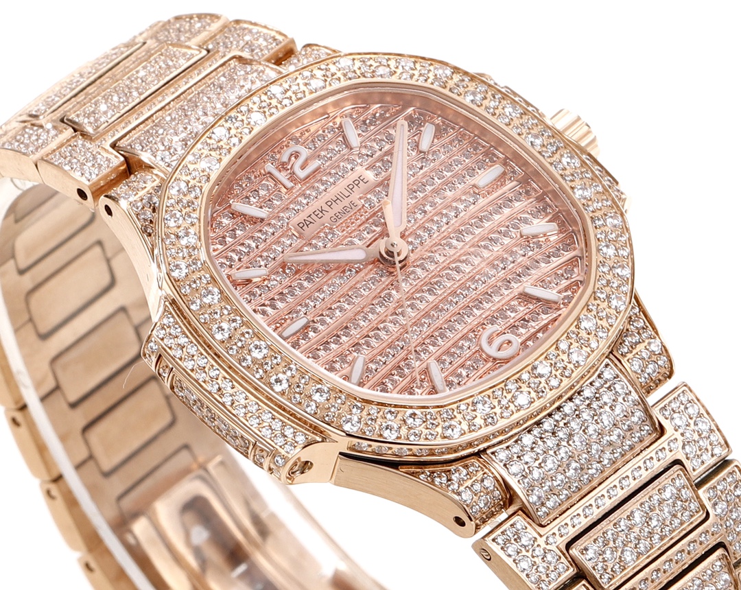 Patek Philippe Gr --patek Philippe7118womens Limited Edition 288 9015 324 S Mechanicalmovement, Watch Dial: 286 Case: 518 .waterproof 30 .diameter35.2 mm 1729 7118 Dial,watch Strap Rose Gold Plated