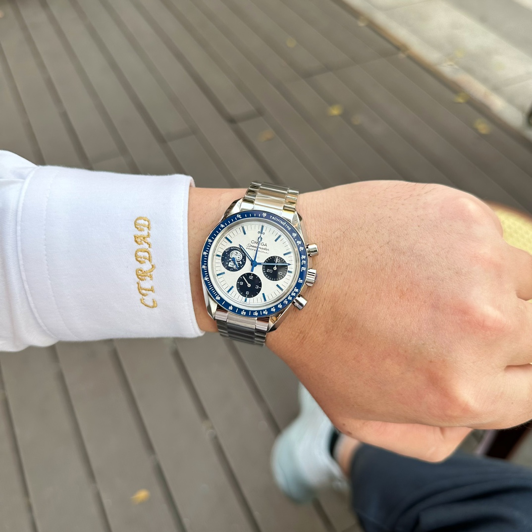 Omega Steel Strap 666666 N1factoryomega 001 50 V4 watch Case Ceramic movement 3861manual Winding Mold Opening 1 N1