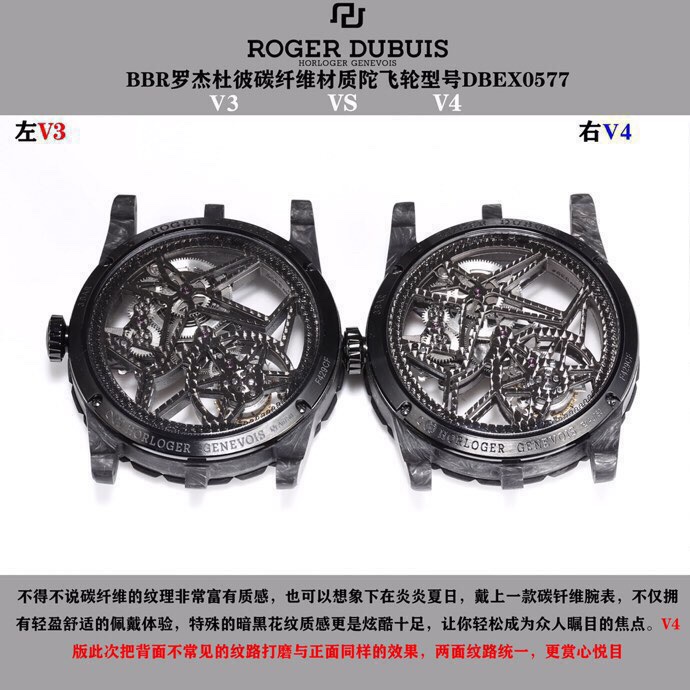 Roger Dubuis Bbr V4 1 Movement Gram ,v4 Rd505sq watch Case V4 Strap, Clasp Titanium