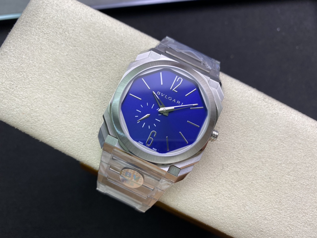 Bulgari Bv Mechanical Octo Finissimo Gram 1 Size:40 mm 2 Thickness:7 3 Watch Case: 316 4 Crystal: 5 Dial: / / 6 Steel Strap: 7 Ceramic 8 Movement: Mechanicalmovement
