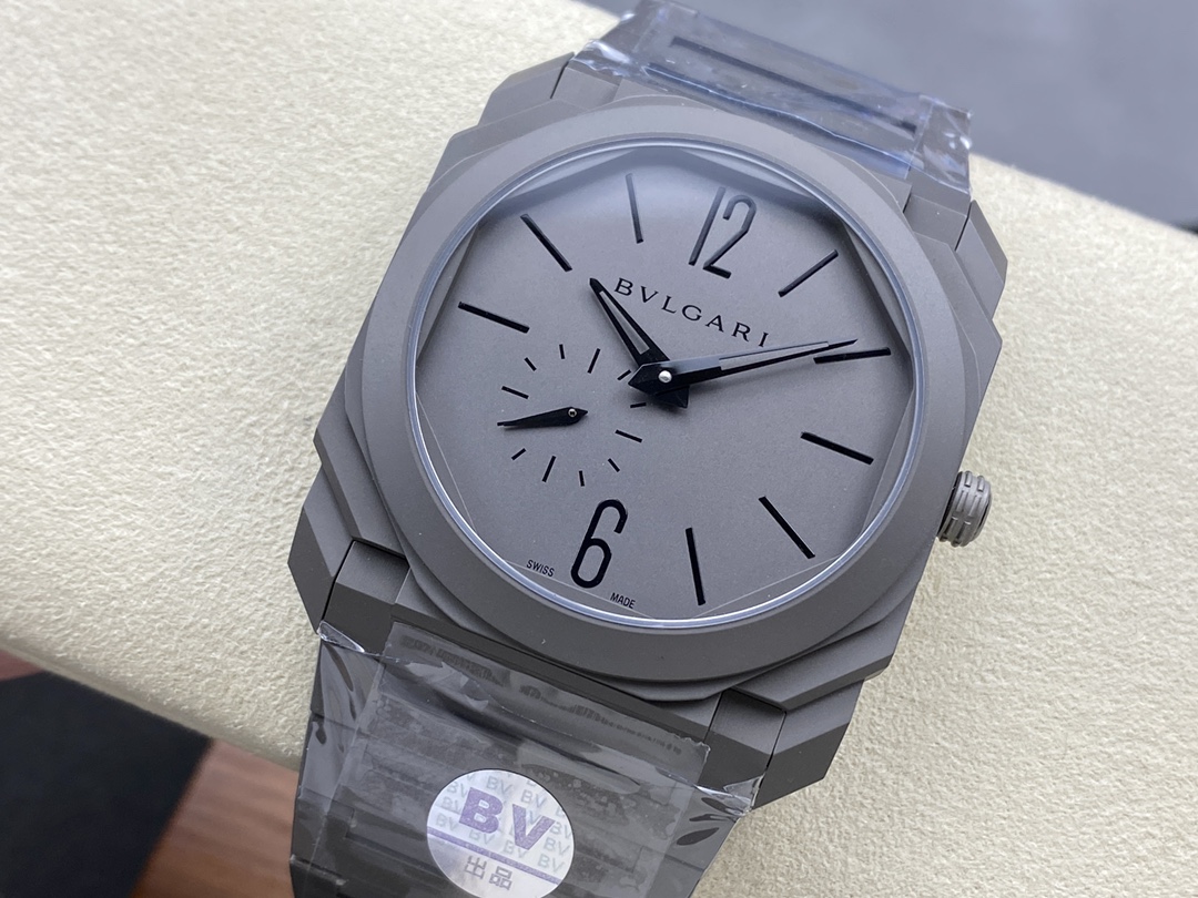 Bulgari Bv Mechanical Octo Finissimo Gram 1 Size:40 mm 2 Thickness:7 3 Watch Case: 316 4 Crystal: 5 Dial: / / 6 Steel Strap: 7 Ceramic 8 Movement: Mechanicalmovement