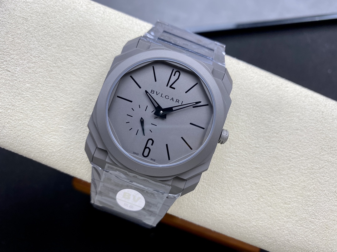Bulgari Bv Mechanical Octo Finissimo Gram 1 Size:40 mm 2 Thickness:7 3 Watch Case: 316 4 Crystal: 5 Dial: / / 6 Steel Strap: 7 Ceramic 8 Movement: Mechanicalmovement