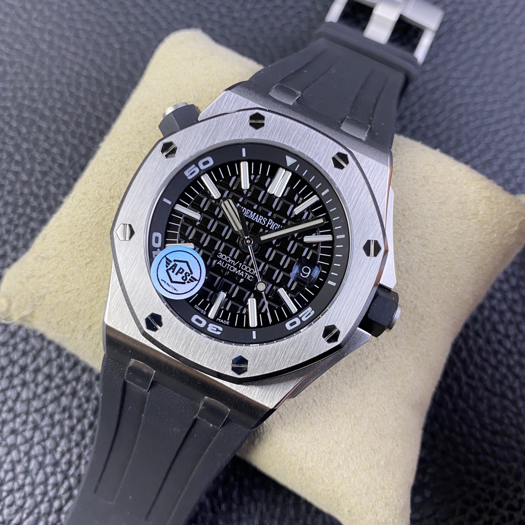 Audemars Piguet Apsaudemars Piguet15710 Size42 mm x14.1 Watch Case Original Luminous Markers, Movement Ap.cal.3120