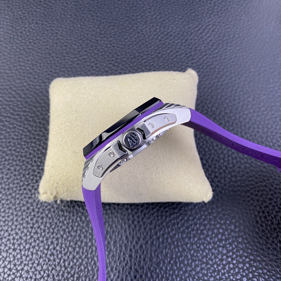 Audemars Piguet Ap 26620 250 black Panther 1 Watch Dial Strap 2 30 3 Titaniumwatch Case, Ceramic ,diameter44 6 3d Hands, 2965manual Windingmovement, 28800, 75 Clasp