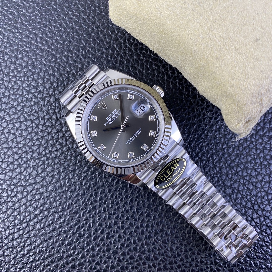 Rolex Clean /c 126334 / 3/5 Watch Strap Dial/ Dial, C 41 mm 3235 Movement 72 904l / Ar Steel Ip Platinum / Original 1-31 Handsluminous/ Luminous C1c3luminous / Clean-datejust