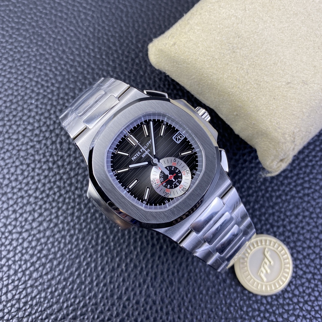 Patek Philippe Ppf Philippe5980 Philippe5980 Case Diameter40.5 mm Size, Watch Dial, Philippenautilus 6 Chronograph 12 .3 Philippechronographmovementch 28-520, 327 ,35 13 .movement 28,800vph ,mechanical Strap Nautilus Clasp