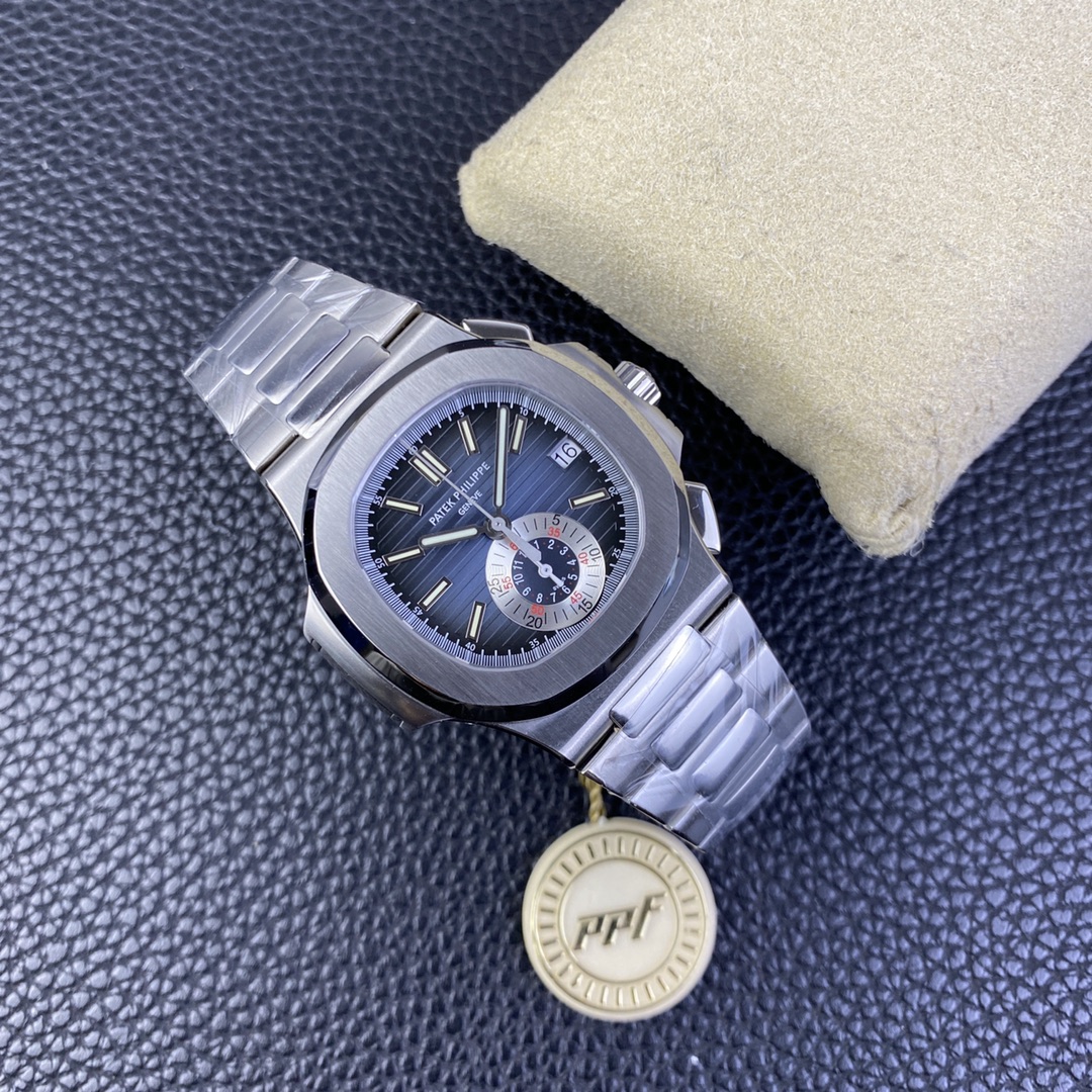 Patek Philippe Ppf Philippe5980 Philippe5980 Case Diameter40.5 mm Size, Watch Dial, Philippenautilus 6 Chronograph 12 .3 Philippechronographmovementch 28-520, 327 ,35 13 .movement 28,800vph ,mechanical Strap Nautilus Clasp