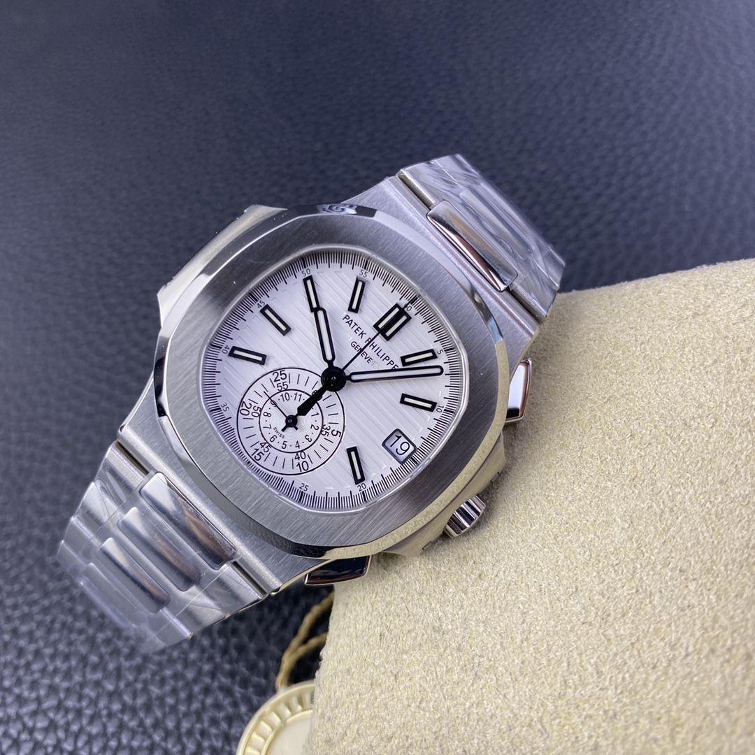 Patek Philippe Ppf Philippe5980 Philippe5980 Case Diameter40.5 mm Size, Watch Dial, Philippenautilus 6 Chronograph 12 .3 Philippechronographmovementch 28-520, 327 ,35 13 .movement 28,800vph ,mechanical Strap Nautilus Clasp