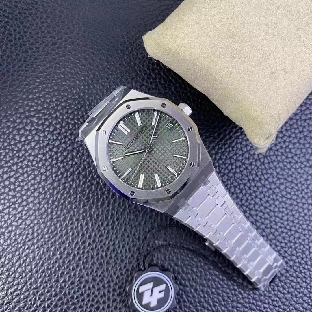 Audemars Piguet Zf 50 15510 41 mm 50th Anniversary Ref. 15510st, 15510st.04 Watch Dial 15510st 1972 Case,watch Strap Case ,12 24k 3d Movement 22k Rose Gold Plated 50th