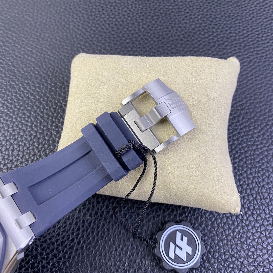 Audemars Piguet Zfnew Style --new Styleaudemars Piguet15720 Size42 mm x14.2 Watch Case Crystal Ceramic .movement Calibre 4308automatic Windingmovement, Dial méga Tapisserie Hands, 0 15 Luminous Markers, Strap New .zf