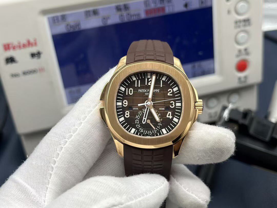 Patek Philippe Zf Philippeaquanaut 5164a-001 Dual Time Watch Case40.8 mm case Diameter, Stainless Steel Hands Dial .3,9 home local ,6 Movement Philippe5164a-001 324 Sc Fusautomatic Windingmovement Tropicalwatch Strap