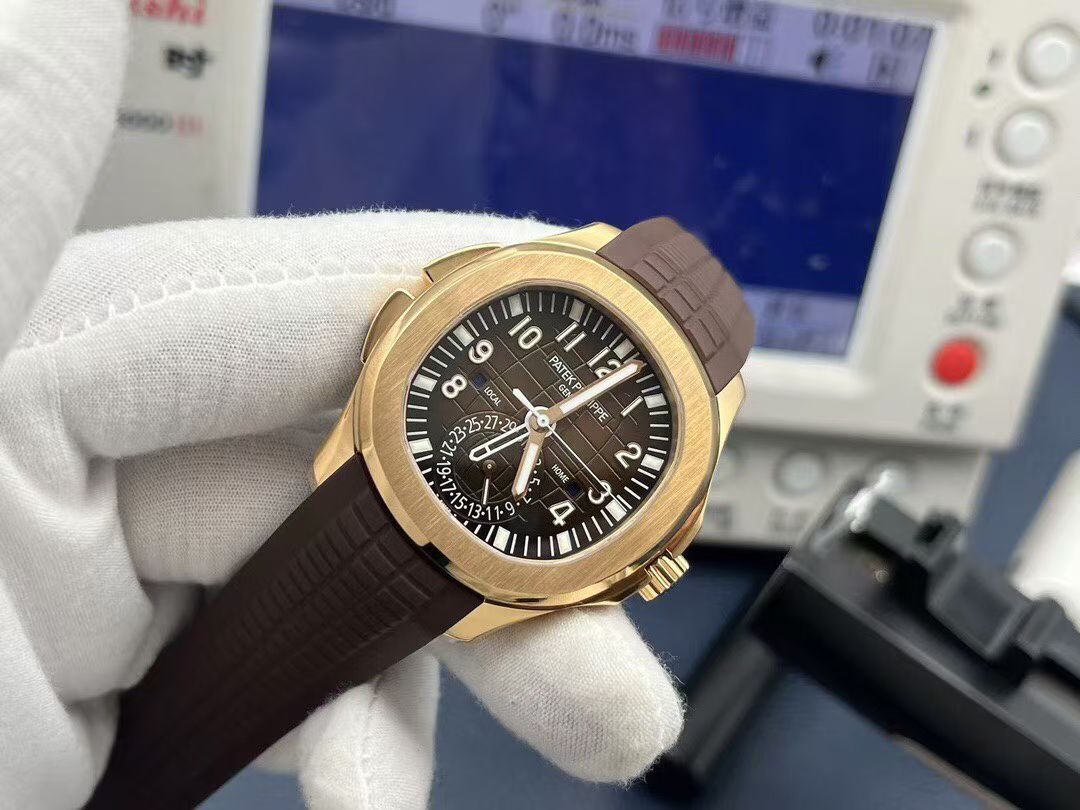 Patek Philippe Zf Philippeaquanaut 5164a-001 Dual Time Watch Case40.8 mm case Diameter, Stainless Steel Hands Dial .3,9 home local ,6 Movement Philippe5164a-001 324 Sc Fusautomatic Windingmovement Tropicalwatch Strap