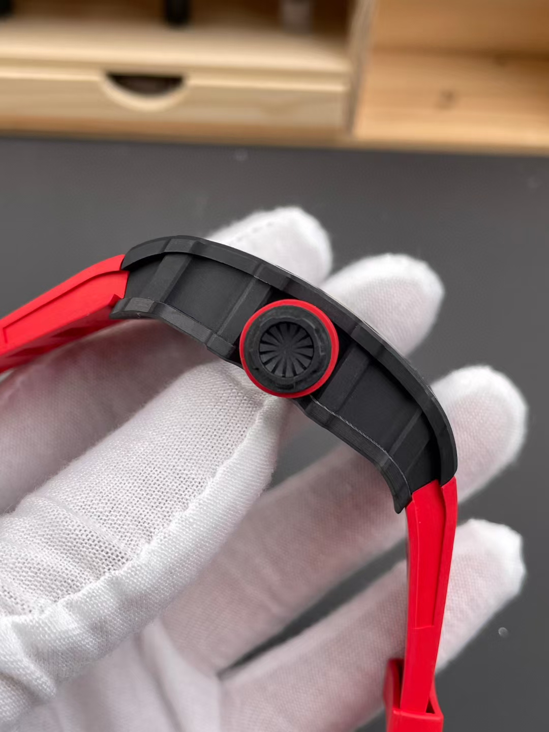 Richard Mille Zf.fatcory Rm35-02 1watch Case, Tptquartz ,size49.5 mm ,thickness 45μm 45 120 Proart Quartz 2movement, Calibre Rmal1 Movement,movement Pvd/titaly 28800vph, 55 Zf Rmal1 Movement, 2