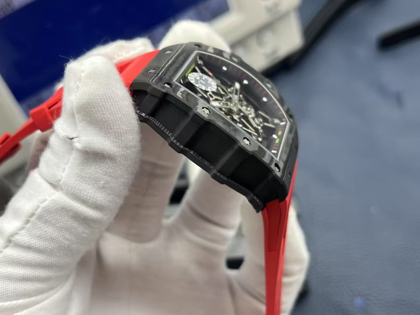 Richard Mille Zf.fatcory Rm35-02 1watch Case, Tptquartz ,size49.5 mm ,thickness 45μm 45 120 Proart Quartz 2movement, Calibre Rmal1 Movement,movement Pvd/titaly 28800vph, 55 Zf Rmal1 Movement, 2