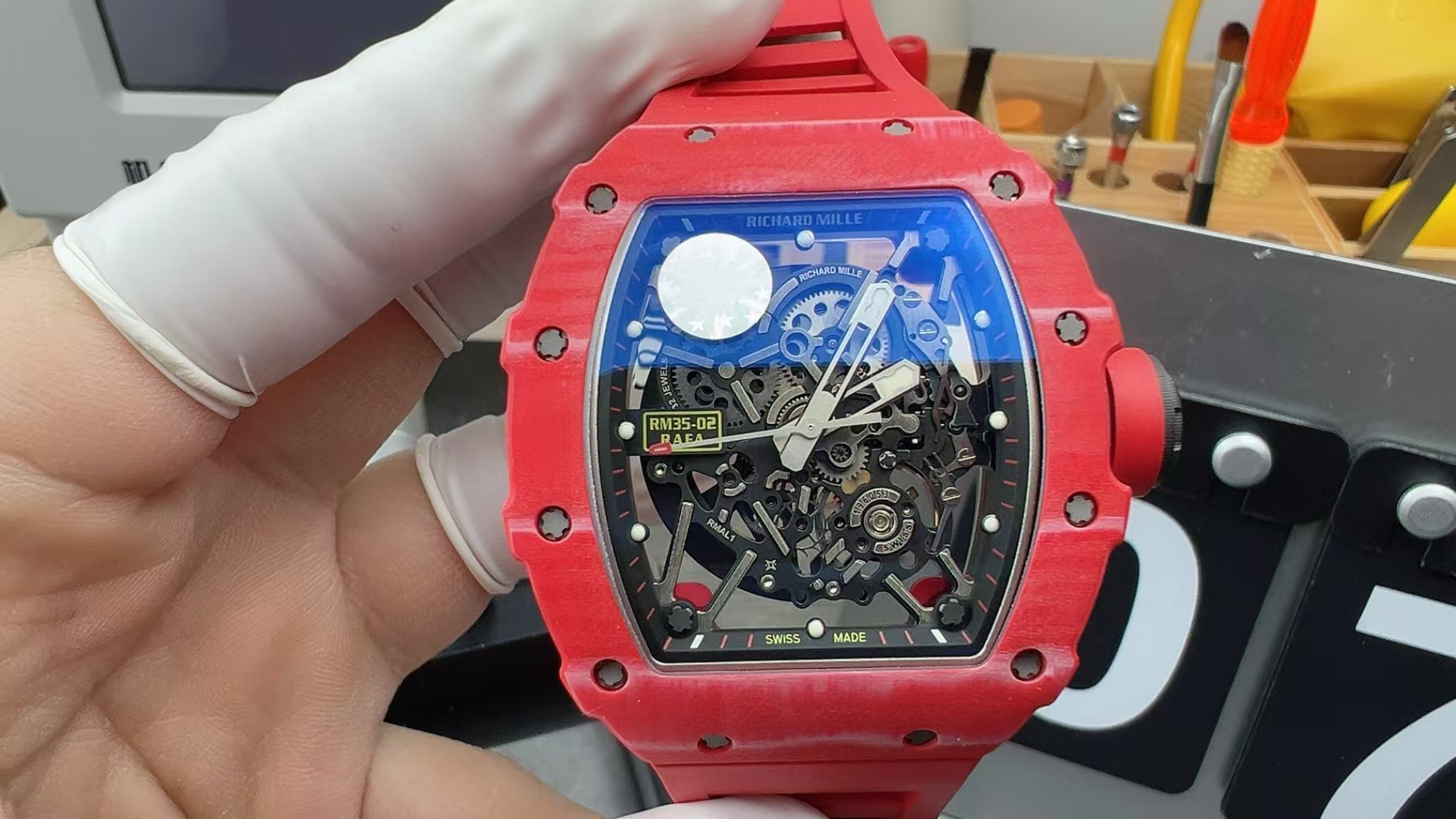 Richard Mille Zf.fatcory --richard rm35-02 Ntpt Movementrmul2 Watch Case Zf Case49.5 Movement Caliber Rmul2manual Windingmovement, 5 Pvd Titalyt Rm35-02