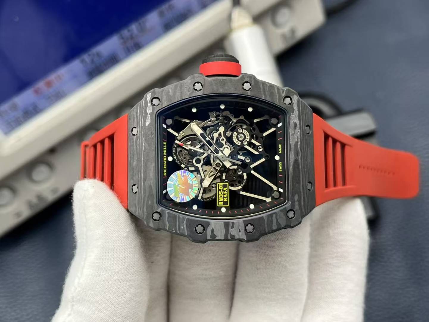 Richard Mille Zf.factory -richard Millerm35-, Watch Casezf Rm35-01 Ntpt 45 35-01 Case. 25 200 Movement Zf Manual Windingmovement-cal.rmul3, 5 Pvd Rm Size Movement30.45 mm 55 28800