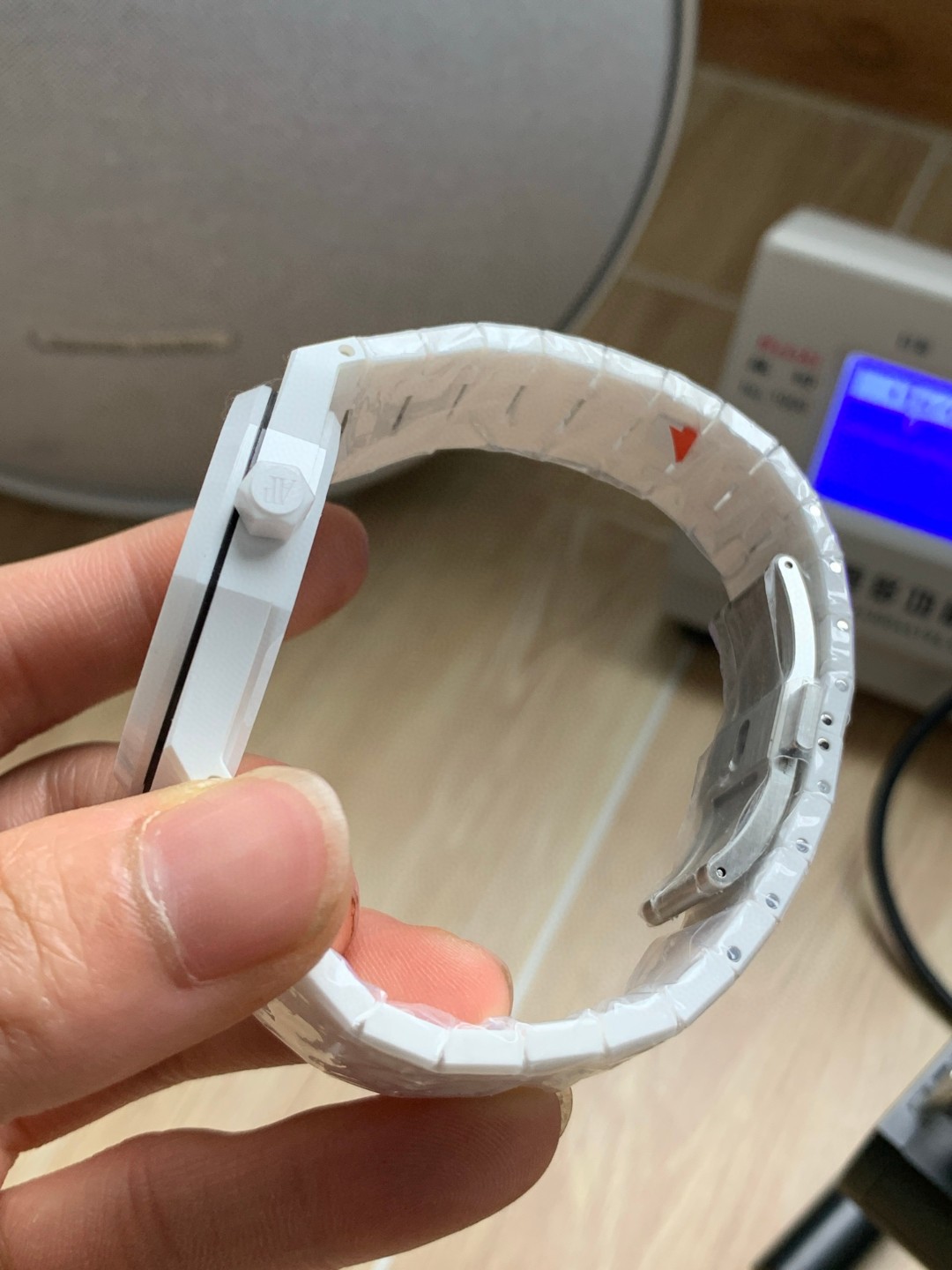 Audemars Piguet Aps Piguet15500 Ceramic Cal.4302 Stainless Steel, Watch Case Strap :apswatch tapisserie Dial,ceramic Casethickness 5