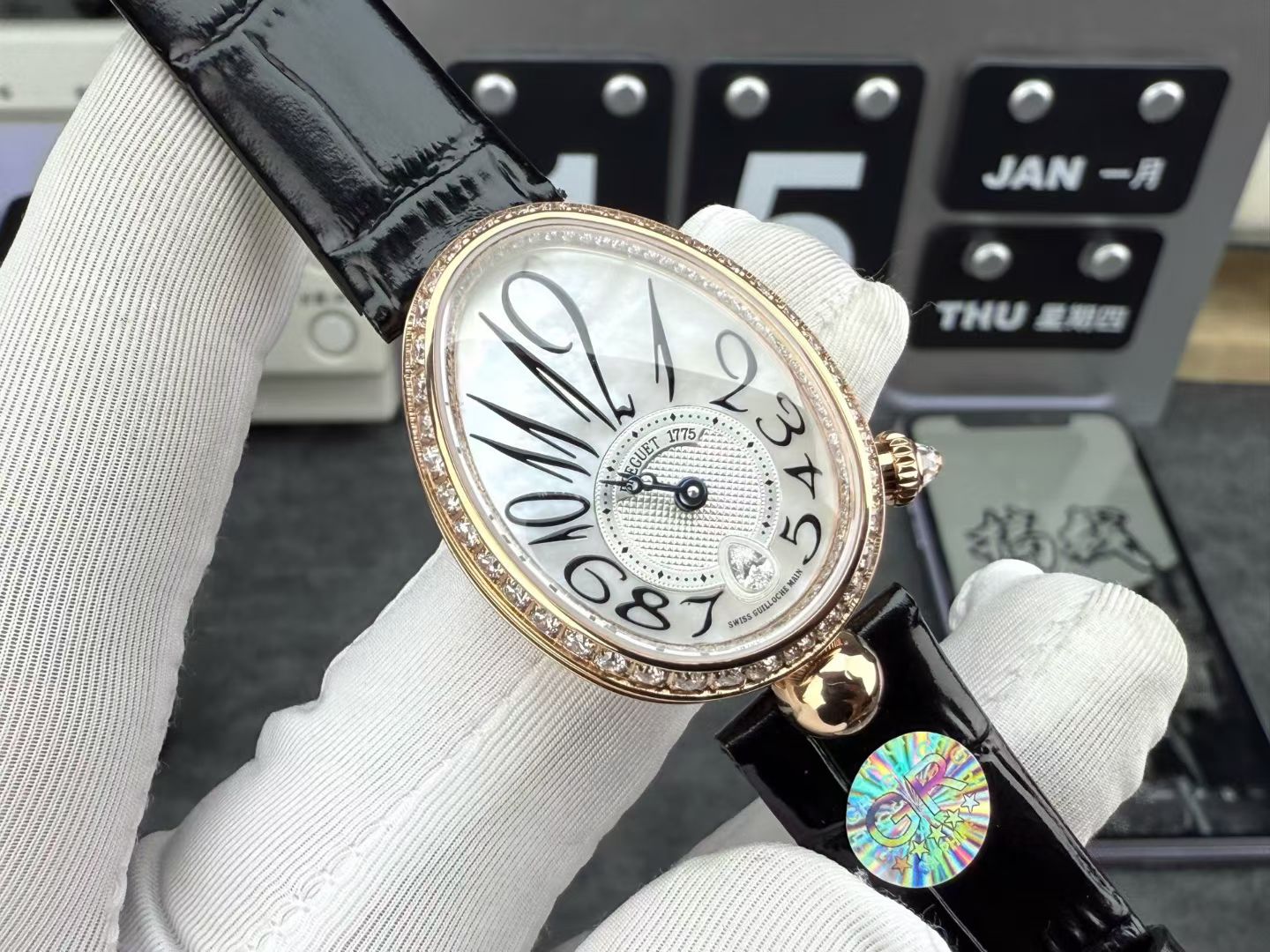 Breguet Gr Watch Case Size Small Size33 X 25 117 99gram 26gram Original Fish Eye Effect, Diamond Originalk ,zf Strap Clasp Movement Breguet.537/3 Qc