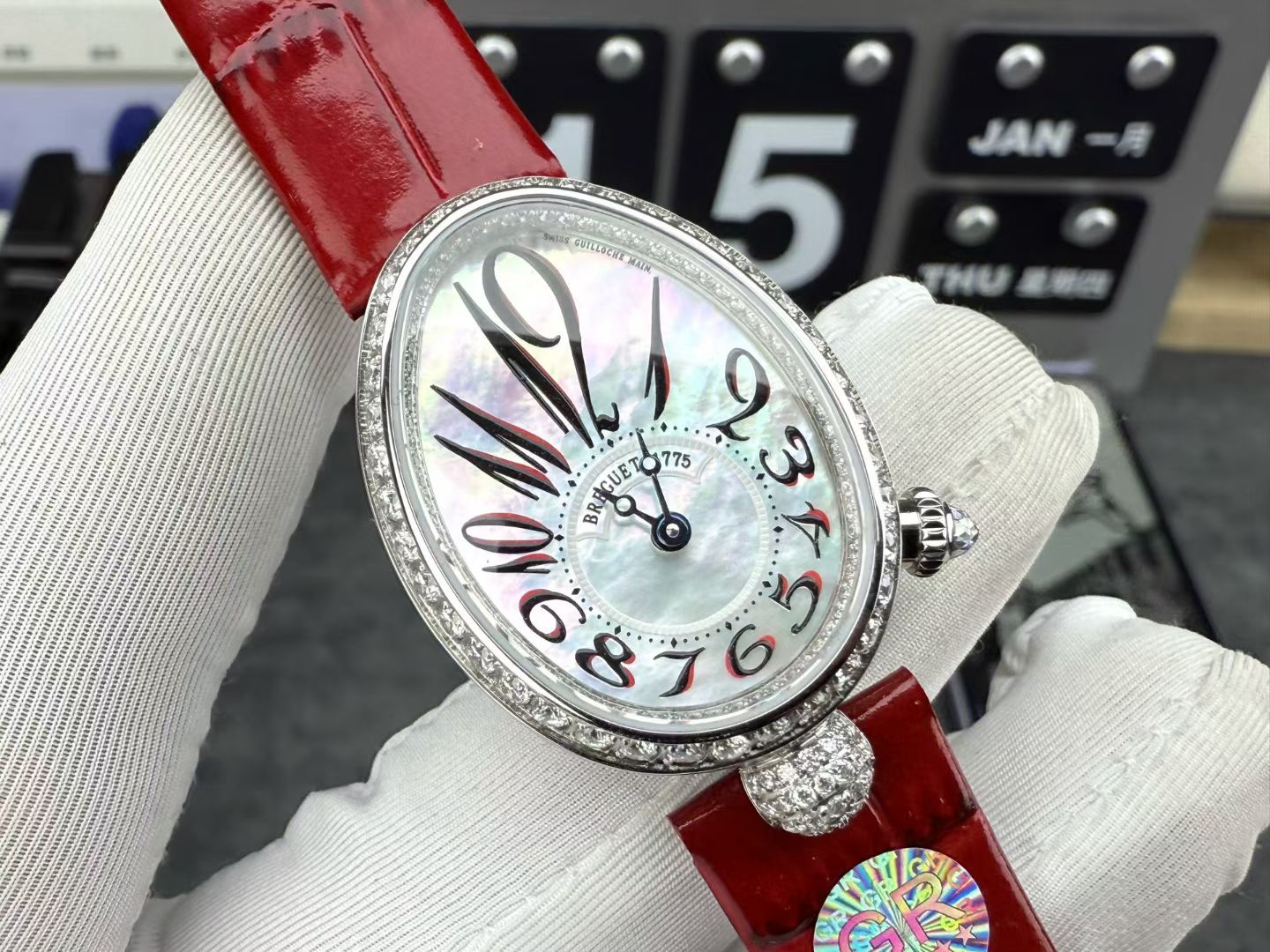 Breguet Gr Watch Case Size Small Size33 X 25 117 99gram 26gram Original Fish Eye Effect, Diamond Originalk ,zf Strap Clasp Movement Breguet.537/3 Qc